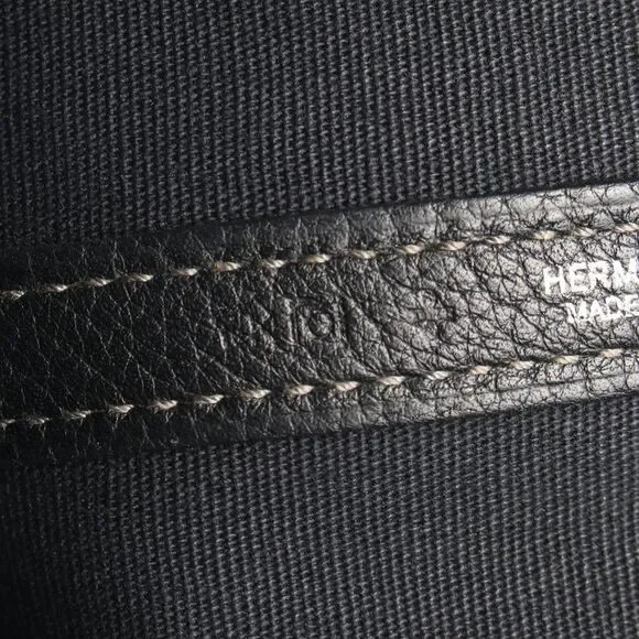 Hermes Garden Party TPM Canvas Leather Tote - Picture 7 of 8